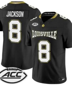Lamar Jackson Jersey #8 Louisville Cardinals 2026 For The Ville Vapor Stitched by My Store NCAA Football Jerseys