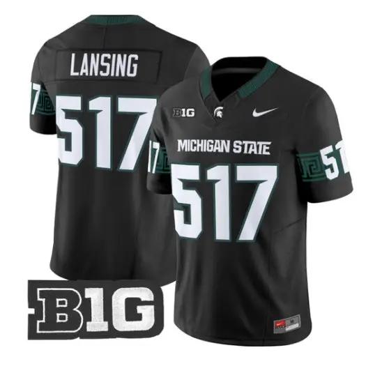 Lansing Jersey #517 Michigan State Spartans 2026 Limited Stitched by My Store NCAA Football Jerseys