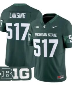 Lansing Jersey #517 Michigan State Spartans 2026 Limited Stitched by My Store NCAA Football Jerseys