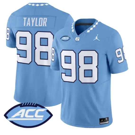 Lawrence Taylor Jersey #98 North Carolina Tar Heels 2026 Stitched by My Store NCAA Football Jerseys