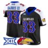 Leroy Harris III Jersey #33 Kansas Jayhawks 2026 Vapor All Stitched - Top Design Fan Leroy Harris III Jersey #33 Kansas Jayhawks 2026 Vapor All Stitched