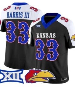 Leroy Harris III Jersey #33 Kansas Jayhawks 2026 Vapor All Stitched by My Store NCAA Football Jerseys