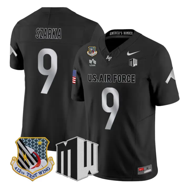 Liam Szarka Jersey #9 Air Force Falcons 2026 Vapor Limited All Stitched by My Store NCAA Football Jerseys