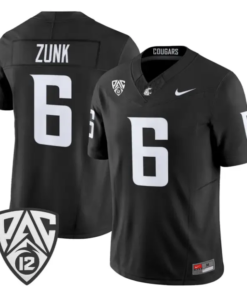Linus Zunk Jersey #6 Washington State Cougars 2026 Vapor Stitched by My Store NCAA Football Jerseys