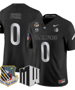 Luke Fisher Jersey #0 Air Force Falcons 2026 Vapor Limited All Stitched by My Store NCAA Football Jerseys