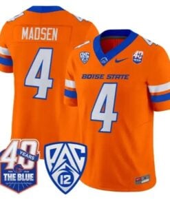 Maddux Madsen Jersey #4 Boise State Broncos 2026 Limited Stitched by My Store NCAA Football Jerseys