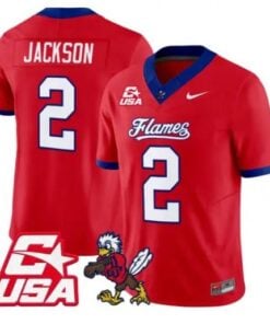 Makai Jackson Jersey #2 Liberty Flames 2026 Vapor Limited Stitched by My Store NCAA Football Jerseys
