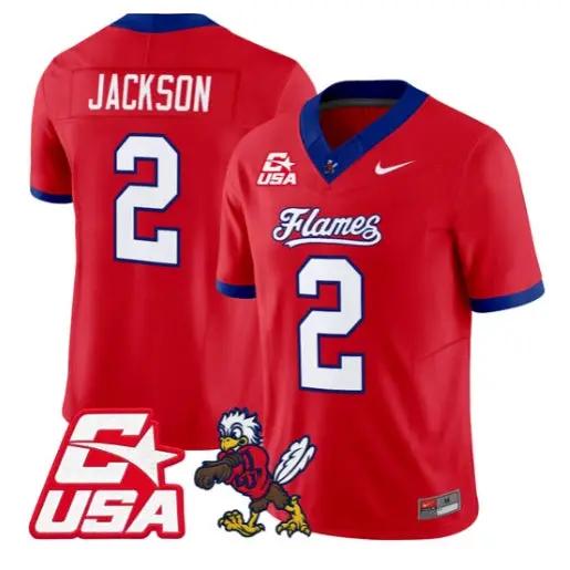 Makai Jackson Jersey #2 Liberty Flames 2026 Vapor Limited Stitched by My Store NCAA Football Jerseys