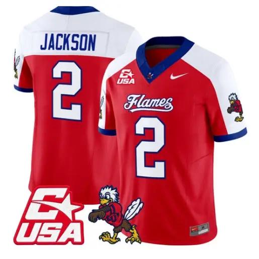Makai Jackson Jersey #2 Liberty Flames 2026 Vapor Limited Stitched by My Store NCAA Football Jerseys