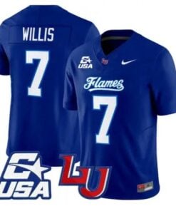 Malik Willis Jersey #7 Liberty Flames 2026 Vapor Limited All Stitched by My Store NCAA Football Jerseys