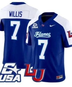 Malik Willis Jersey #7 Liberty Flames 2026 Vapor Limited All Stitched by My Store NCAA Football Jerseys