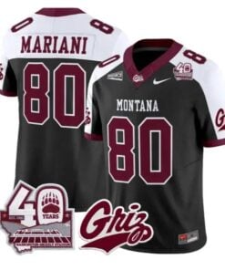 Marc Mariani Jersey #80 Montana Grizzlies 2026 Limited All Stitched by My Store NCAA Football Jerseys