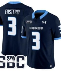 Mario Easterly Jersey #3 Old Dominion Monarchs 2026 Limited Stitched by My Store NCAA Football Jerseys