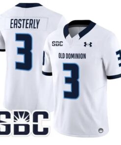 Mario Easterly Jersey #3 Old Dominion Monarchs 2026 Limited Stitched by My Store NCAA Football Jerseys