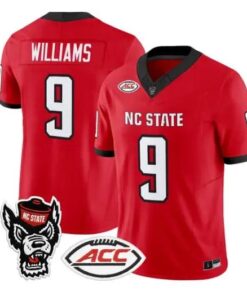 Mario Williams Jersey #9 NC State Wolfpack 2026 Limited All Stitched by My Store NCAA Football Jerseys