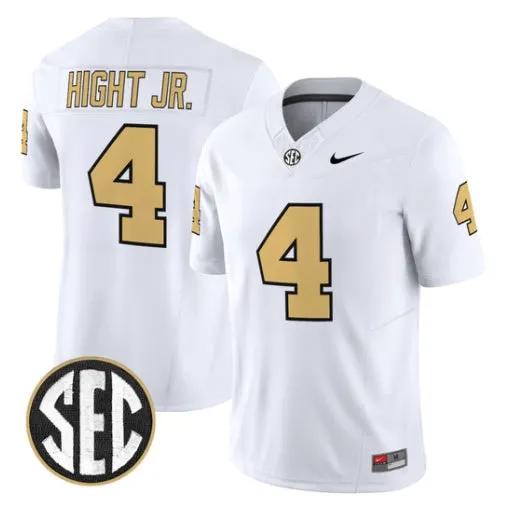Martel Hight Jersey #2 Vanderbilt Commodores 2026 Vapor V2 Stitched by My Store NCAA Football Jerseys