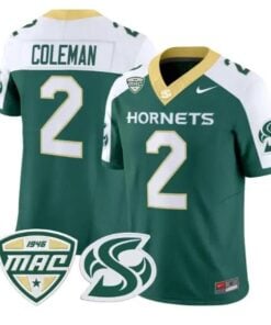 Matthew Coleman Jersey #2 Sacramento State Hornets 2026 All Stitched by My Store NCAA Football Jerseys