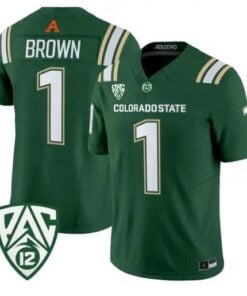 Mel Brown Jersey #1 Colorado State Rams 2026 Vapor Limited Stitched by My Store NCAA Football Jerseys