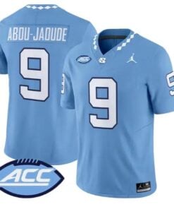 Melkart Abou-Jaoude Jersey #9 North Carolina Tar Heels 2026 Stitched by My Store NCAA Football Jerseys