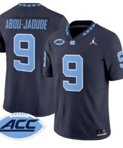 Melkart Abou-Jaoude Jersey #9 North Carolina Tar Heels 2026 Stitched by My Store NCAA Football Jerseys