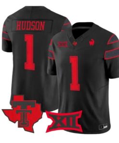 Micah Hudson Jersey #1 Texas Tech Red Raiders 2026 Vapor Limited All Stitched