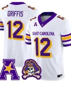 Mitch Griffis Jersey #12 East Carolina Pirates 2026 Vapor Limited All Stitched by My Store NCAA Football Jerseys