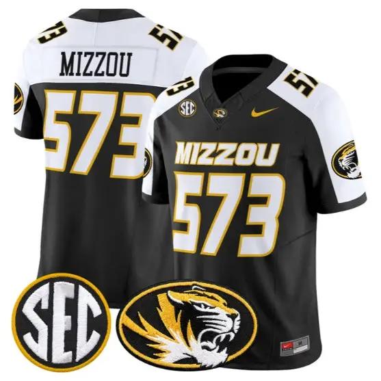 Mizzou Jersey #573 Missouri Tigers Jersey 2026 Vapor Limited Stitched by My Store NCAA Football Jerseys