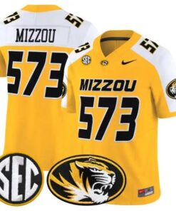 Mizzou Jersey #573 Missouri Tigers Jersey 2026 Vapor Limited Stitched by My Store NCAA Football Jerseys