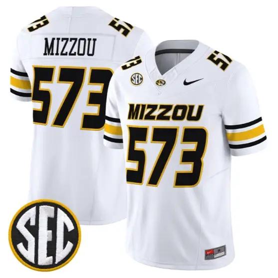 Mizzou Jersey #573 Missouri Tigers Jersey 2026 Vapor Limited Stitched by My Store NCAA Football Jerseys