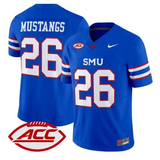 Mustangs Jersey #26 SMU Mustangs 2026 Vapor Limited All Stitched by My Store NCAA Football Jerseys