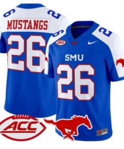 Mustangs Jersey #26 SMU Mustangs 2026 Vapor Limited All Stitched by My Store NCAA Football Jerseys