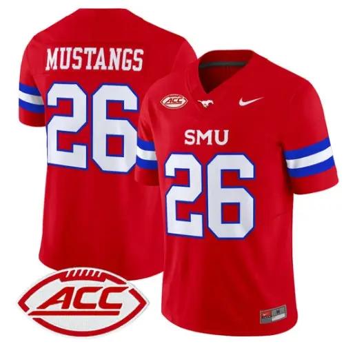 Mustangs Jersey #26 SMU Mustangs 2026 Vapor Limited All Stitched by My Store NCAA Football Jerseys