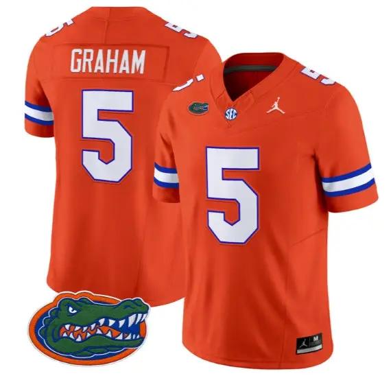 Myles Graham #5 Florida Gators Jersey 2026 Vapor Limited Stitched