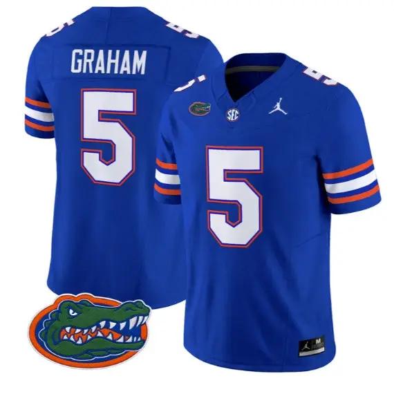 Myles Graham #5 Florida Gators Jersey 2026 Vapor Limited Stitched