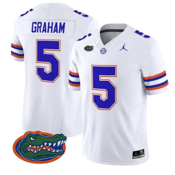 Myles Graham #5 Florida Gators Jersey 2026 Vapor Limited Stitched