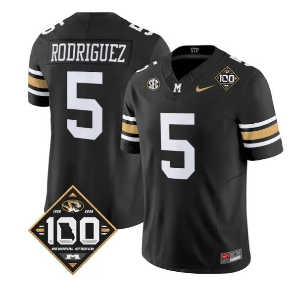 Nicholas Rodriguez Jersey #5 Missouri Tigers 100th Anniversary 2026 Stitched - Top Design Fan Nicholas Rodriguez Jersey #5 Missouri Tigers 100th Anniversary 2026 Stitched