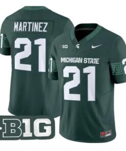 Nikai Martinez Jersey #21 Michigan State Spartans 2026 All Stitched