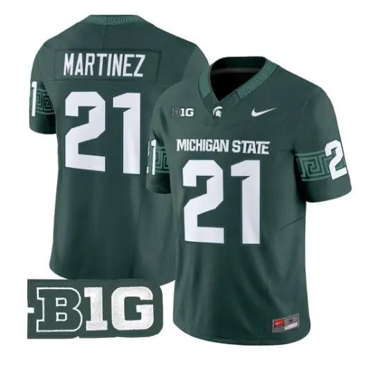 Nikai Martinez Jersey #21 Michigan State Spartans 2026 All Stitched