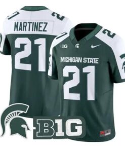 Nikai Martinez Jersey #21 Michigan State Spartans 2026 All Stitched