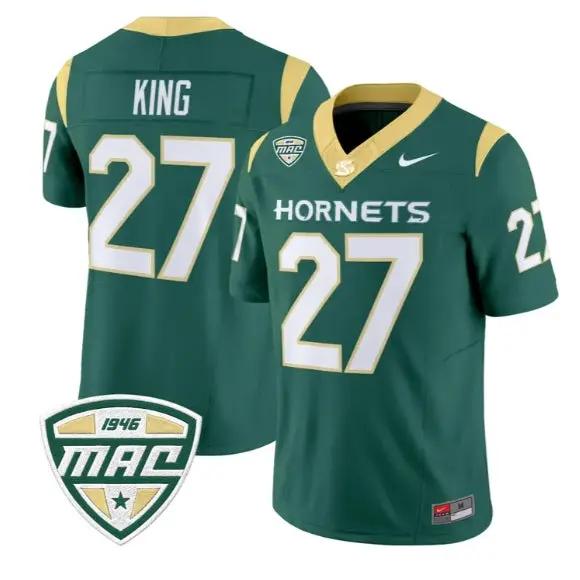 Noah King Jersey #27 Sacramento State Hornets 2026 Limited Stitched by My Store NCAA Football Jerseys