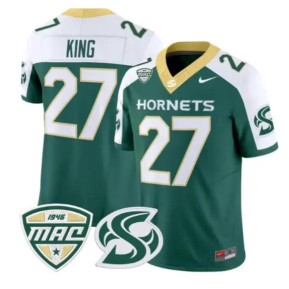 Noah King Jersey #27 Sacramento State Hornets 2026 Limited Stitched by My Store NCAA Football Jerseys
