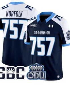 Norfolk Jersey #757 Old Dominion Monarchs 2026 Limited All Stitched by My Store NCAA Football Jerseys