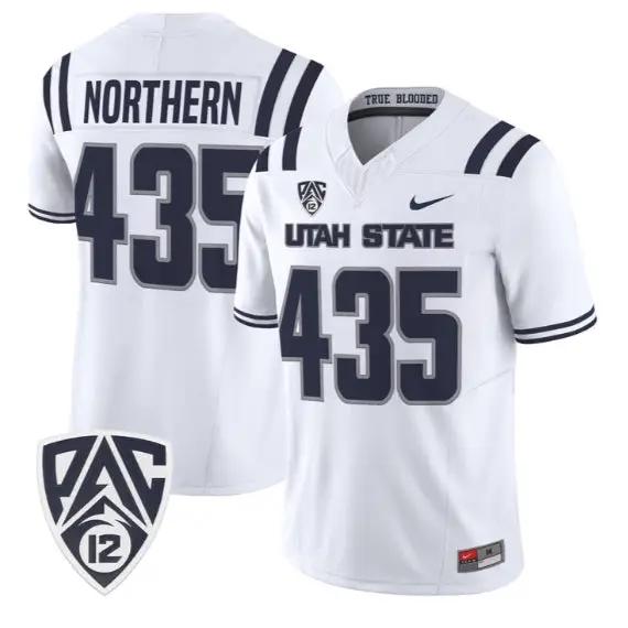 Northern Jersey #435 Utah State Aggies 2026 Vapor Limited Stitched by My Store NCAA Football Jerseys