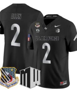 Owen Allen Jersey #2 Air Force Falcons 2026 Vapor Limited All Stitched by My Store NCAA Football Jerseys