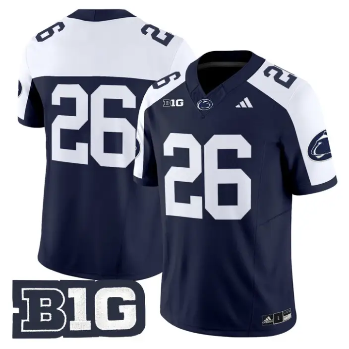 Penn State Jersey #26 Penn State 2026 No Name on Back Limited Stitched by My Store NCAA Football Jerseys