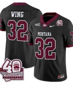 Peyton Wing Jersey #32 Montana Grizzlies 2026 Limited All Stitched