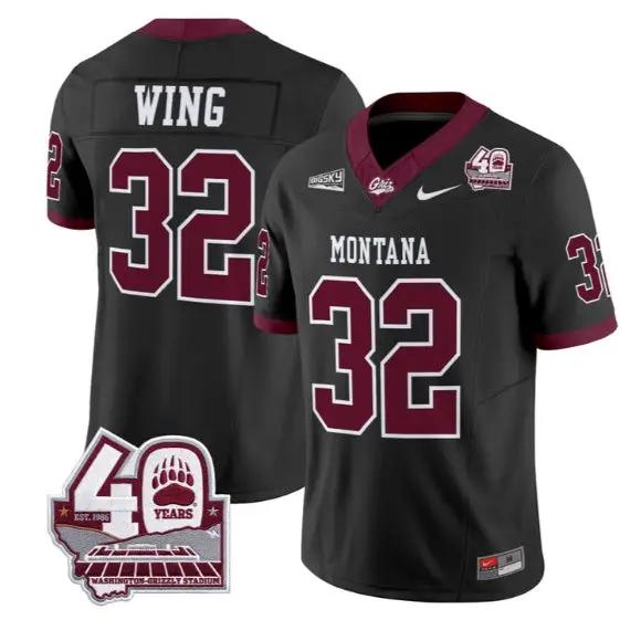 Peyton Wing Jersey #32 Montana Grizzlies 2026 Limited All Stitched