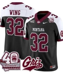Peyton Wing Jersey #32 Montana Grizzlies 2026 Limited All Stitched