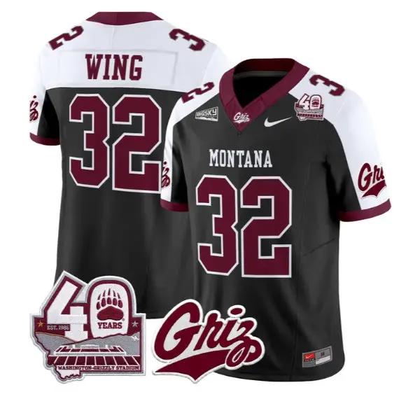 Peyton Wing Jersey #32 Montana Grizzlies 2026 Limited All Stitched