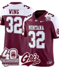 Peyton Wing Jersey #32 Montana Grizzlies 2026 Limited All Stitched